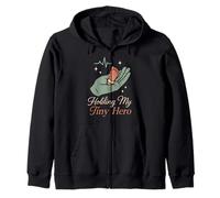 NICU Dad Preemie Father Tiny But Mighty Neonatal Care Fight Zip Hoodie