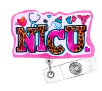 NICU Nurse Badge Reel | Labor and Delivery Badge Reels Retractable ID Name Tag Clip | Baby Nurse Maternity Nursery OB Neonatal Intensive Care Unit Mom Mother Gifts Accessories Essentials