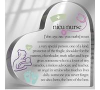 Nicu Nurse Gifts for Women Men, Nicu Nurse Definition Plaque, Birthday Appreciation Graduation Gifts for Nicu Nurse, Inspirational Desk Decorative Sign for Home Office