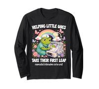 Nicu Nurse Helping Little Ones First Leap Neonatal Nurse Long Sleeve T-Shirt