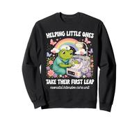 Nicu Nurse Helping Little Ones First Leap Neonatal Nurse Sweatshirt