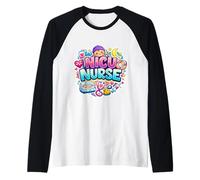 NICU Nurse Neonatal Intensive Care Unit Nursing Cute Babies Raglan Baseball Tee