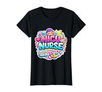NICU Nurse Neonatal Intensive Care Unit Nursing Cute Babies Value Graphic T-Shirt, Women, Black, M