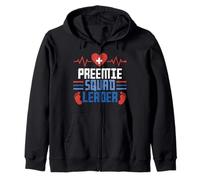 NICU Nurse Preemie Squad Leader Zip Hoodie