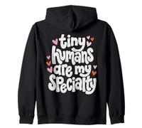 NICU Nurse Tiny Humans Are My Specialty Cute Zip Hoodie