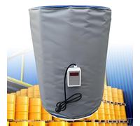 Nicvrea 55 Gallon/275 Gallon IBC Drum Heater, Oil Drum Electric Blanket, Insulated Drum Electric Blanket with 0~120°C Temperature Control, Drum Heating Pad Grey-1000L