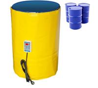 Nicvrea 55 Gallon/275 Gallon IBC Ton Barrel Heater, 2000W/4000W Drum Heating Blanket, Drum Heater,Barrel Heating Tape, for IBC Plastic Tank Yellow-200L