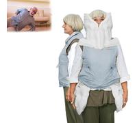 Nicvrea APP Anti-fall Airbag Vest, Elderly Protective Vest with positioning/Ask for Help/Sports Records Function, 0.08S Airbag Pops Up,320°all-inclusive Protection,for Man, Woman,Bluefemale-3XL