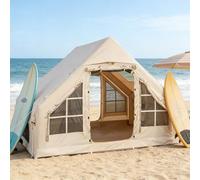 Nicvrea Inflatable Camping Tent for 2-8 Person, Instant Setup Family Size Tent, Waterproof Windproof Outdoor Shelter, Lightweight Portable for Camping, Beach, Festivals 300x210x210mm