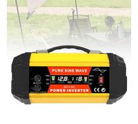 Nicvrea Pure Sine Wave Inverter 12V DC to 220V AC Converter for Home, RV, Truck, Off-Grid Solar Power Inverter Built-in 2.4A USB, Type-C Port, AC Hardwire Output Port, with LED Screen 800W
