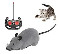 niCWhite Remote Control Mouse Cat Toy, Interative Moving Cat Toys Wireless Electronic RC Rat Mice Pet Toys for Chase and Exercise (Grey)
