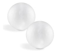 niCWhite White Foam Balls Polystyrene Craft Balls Art Decoration Balls for School Projects, Kids DIY Art Crafts and Christmas Party Decoration (20)