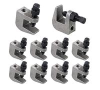NIDAYE Top Beam Clamps, UNC 3/8" Iron Safety Rod Beam Clamp, 3/4" Jaw Opening, Beam Wall Ceiling Mount Vertical Piping Support-Clamp for Copper, PVC Tubing, 10 Packs
