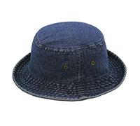 Nidddiv Cigarette Holder Men's The Hat Depot Washed Cotton Denim Eket Hat Fisherman's Hat 1 Piece Festival Outfit, darkblue, L