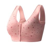 Nidddiv Comfy Non-Wired Bra - Women's Bra with Front Closure - Seamless Non-Wired Bra - Comfortable Lightweight Soft Bralette Large Breasts Strong Hold Non-Wired Relief Classic Bra, C1, 18