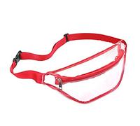 Nidddiv Folder Bags Waterproof Belt Bag Transparent Belt Bag Women's Waterproof Transparent Belt Bag Cute Waist Bag with Adjustable Strap Transparent Throwing Knife, red, standard size, duffel