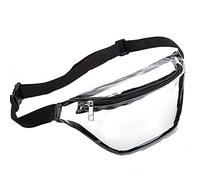 Nidddiv Folder Bags Waterproof Belt Bag Transparent Belt Bag Women's Waterproof Transparent Belt Bag Cute Waist Bag with Adjustable Strap Transparent Throwing Knife, black, standard size, duffel