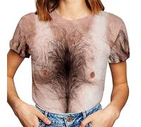 Nidddiv Ugly T Shirts for Women UK Short Sleeve Tops Crewneck T Shirt Loose Stretch Pullover Wacky Print T-Shirt Casual Party Blouses Slim Fit 3D Printed Tee Shirts Sweatshirts Loungewear