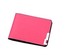 Nidddiv Women's Wallet for Vaccination Certificate Fashion ID Short Wallet Solid Colour Purse Card Slots Driving Licence Cover Clutch Bag Thin Wallets for Women, Hot Pink, standard size