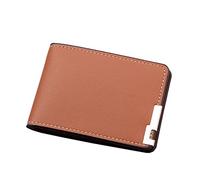 Nidddiv Women's Wallet for Vaccination Certificate Fashion ID Short Wallet Solid Colour Purse Card Slots Driving Licence Cover Clutch Bag Thin Wallets for Women, brown, standard size