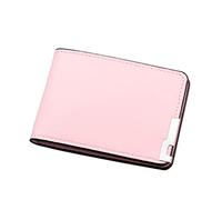 Nidddiv Women's Wallet for Vaccination Certificate Fashion ID Short Wallet Solid Colour Purse Card Slots Driving Licence Cover Clutch Bag Thin Wallets for Women, pink, standard size