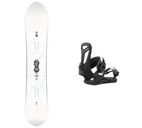 Nidecker - All-mountain Snowboard bindings - Snowboard Set Alpha 2024 for Men - White White