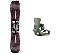 Nidecker - Freestyle all-mountain snowboard - Pack Sensor Women 2026 for Men in Wood - Red Red 139 cm.153 cm