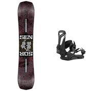 Nidecker - Freestyle all-mountain snowboard - Pack Sensor Women 2026 for Women in Wood - Red Red 139 cm.153 cm