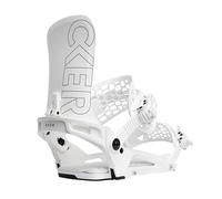 Nidecker Kaon Snowboard Bindings - All-Mountain Control with Asym Hadron Hiback & Axis N1 Baseplate - X-Large - White