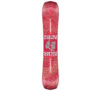 Nidecker - Men's freestyle all-mountain snowboard - Sensor 2026 for Men in Wood - Size 153 cm - Red Red 153 cm