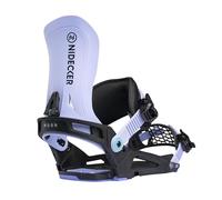 Nidecker Muon Snowboard Bindings - All-Mountain Comfort with Adjustable Highback & Soft Flex - Small - White