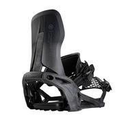 Nidecker Supermatic Snowboard First Universal, Dual-Entry, Automatic Binding - Comfortable and Reliable as a Regular Two-Strap Binding - Genuine Game Changer with its Drop in tech - XL - Carbon