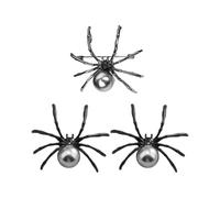 NIDHFG 1 Pair of Spider Stud Earrings and 1 Piece of Spider Brooch, Stylish Personality Accessories, Retro Accessories, Gothic Accessories, Clothing Accessories.
