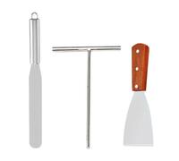 NIDHFG 1 Piece Fader, 1 Piece Spatula, 1 Piece Pancake Spatula, Simple Dough Dispenser, Reusable, Kitchen Baking Metal Tool Set.