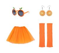 NIDHFG 1 Piece Mesh Skirt, 1 Pair Of Socks, 1 Pair Of Earrings And 1 Piece Of Glasses, Party Clothing Accessories, Creative Clothing Accessories, Ladies' Dressing Supplies.