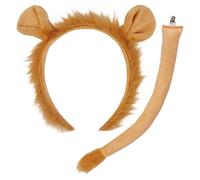 NIDHFG 1 Piece Of Lion Headband And 1 Piece Of Tail, Creative Styling Headband, Fun And Cute Headband, Lion Clothing Accessories, Performance Clothing Accessories.