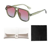 NIDHFG 1 Piece Of Retro Glasses, 1 Piece Glasses Case And 1 Piece Cleaning Cloth, Fashionable And Versatile Sunglasses, Men'S Sunglasses, Outdoor Products.