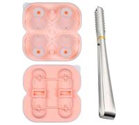 NIDHFG 1 Piece Penguin Molding Mold And 1 Piece Ice Clip, Silicone Ice Cube Mold, Reusable, Kitchen Tools.