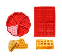NIDHFG 1 Piece Round Mold And 1 Piece Rectangular Mold, Silicone Mold, Baking Tool, Waffle Mold, Kitchen Tool.