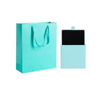 NIDHFG 1 Simple Jewelry Box And 1 Gift Bag, Jewelry Gift Box, Gift Packaging, Suitable For Bracelets, Earrings, Necklaces.