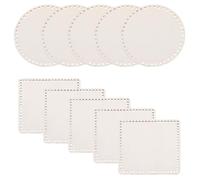 NIDHFG 10 Piece Wooden Base, Round Ho Wooden Boards, Diy Craft Materials, Woven Storage Basket Base.