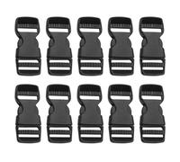 NIDHFG 10 Pieces Of Double-Side Adjustable Buckles And Plastic Buckles, Suitable For Backpacks, Helmet Straps, And Pet Collars.