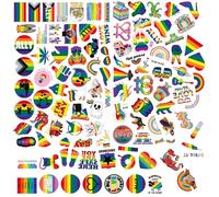 NIDHFG 100 Homosexual Pride Stickers, Colorful Waterproof Self-Adhesive, Creative Versatile, Diy Bicycle Skateboard Scrapbook Graffiti Decoration.