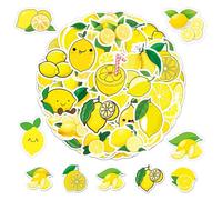 NIDHFG 100 Lemon Stickers, Waterproof Stickers, Cartoon Cute Stickers, Which Can Decorate Laptops, Computers, Scooters.