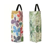 NIDHFG 2-Piece Printed Storage Hanging Bag, Wall-Mounted Hanging Arrangement Prop, Reusable, Multi-Functional Debris Storage Bag.