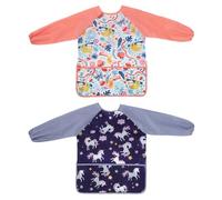NIDHFG 2 Pieces Cartoon Children'S Apron, Waterproof And Dirty-Proof Apron, Suitable For Painting, Housework, Gardening.