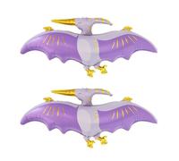 NIDHFG 2 Pieces Cartoon Dinosaur Balloons, Children'S Party Balloons, Party Decoration Balloons, Children'S Toy Balloons, Creative Aluminum Film Balloons.