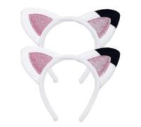 NIDHFG 2 Pieces Cat Ear Headbands, Plush Headbands, Cute Headbands, Cosplay Accessories, Party Clothing Accessories.