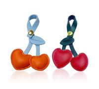 NIDHFG 2 Pieces Cherry-Shaped Pendant, Cute and Creative, Suitable for Backpacks, Keys, Cars