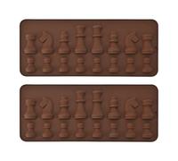 NIDHFG 2 Pieces Of Chess Mold, Creative Silicone Mold, Dessert Baking Tool, Can Make Chocolate And Candy.